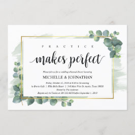 Convite para Janto de Casamento Eucalyptus