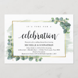 Convite para Janto de Casamento Eucalyptus