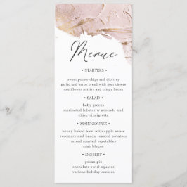 Convite para Janto de Casamento rosa dourado textu