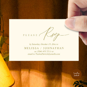 Convite para Janto de Casamento RSVP Romântico Mod