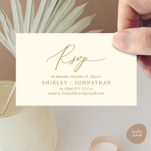 Convite para Janto de Casamento RSVP Romântico Mod