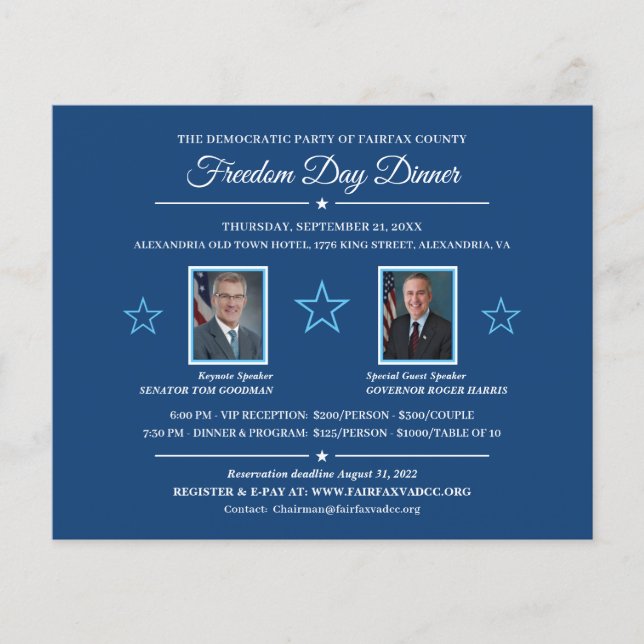 Convite para Janto de Discussão Política 2 Fotogra (Frente)