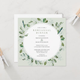 Convite para Janto de ensaio Chic Greenery