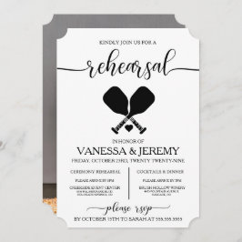 Convite para Janto de ensaio de amor de picleball