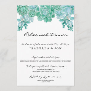 Convite para Janto de ensaio de casamento