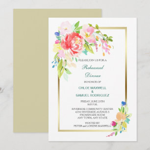 Convite para Janto de ensaio de casamento de Buquê