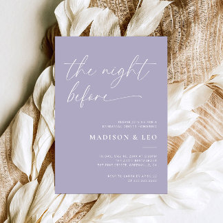 Convite para Janto de Ensaio de Casamento de lavan