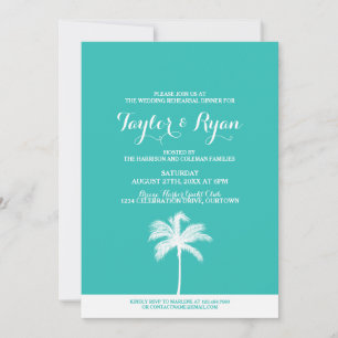 Convite para Janto de Ensaio de Casamento de Palm 