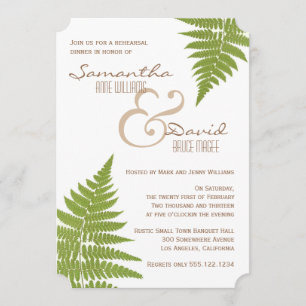 Convite para Janto de Ensaio de Casamento de Woodl