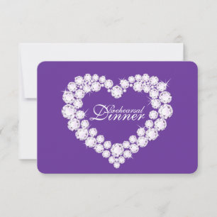 Convite para janto de ensaio de casamento do cora