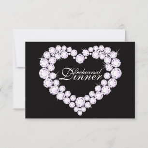 Convite para janto de ensaio de casamento do Diamo
