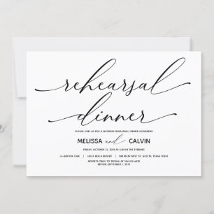 Convite para Janto de Ensaio de Casamento Moderno 