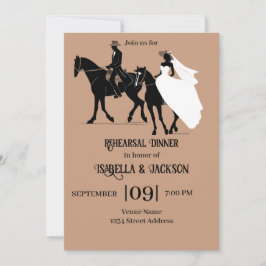 Convite para Janto de ensaio de casamento ocidenta