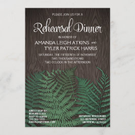 Convite para Janto de ensaio de casamento Rustic F