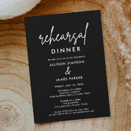 Convite para Janto de Ensaio de Casamento Simples 