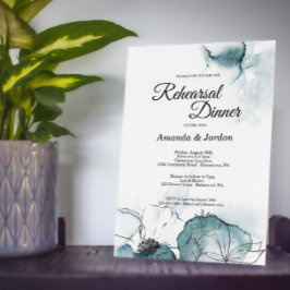 Convite para Janto de ensaio de esboço de cor d'ág