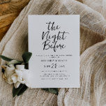 convite para janto de ensaio de escrita negra russ<br><div class="desc">design simples de letras roxas pretas com texto editável</div>