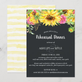 Convite para Janto de ensaio de girassol