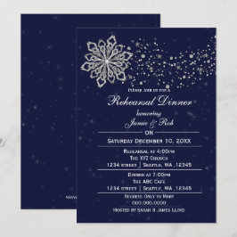 Convite para Janto de ensaio de inverno de marinho