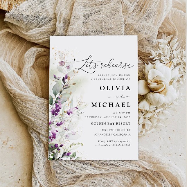 Convite para Janto de ensaio de Lavanda verde (Criador carregado)