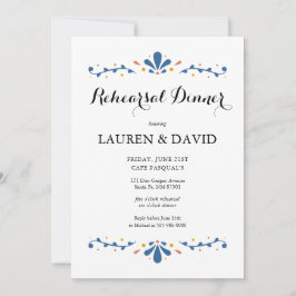 Convite para Janto de ensaio de Talavera mexicana