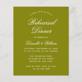 Convite para Janto de ensaio do orçamento verde-ol