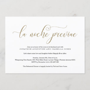 Convite para Janto de Ensaio Espanhol