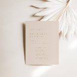 Convite para Janto de ensaio moderno, cor-de-rosa,<br><div class="desc">Design apresenta uma fonte manuscrita e um design minimalista moderno. Projetado para coordenar com a coleção de convites para casamento "SERENA". Para alterar os detalhes, clique em "Personalizar". Para mover o texto ou alterar o tamanho, a fonte ou a cor, clique em "Clique para personalizar mais". Veja o link de...</div>