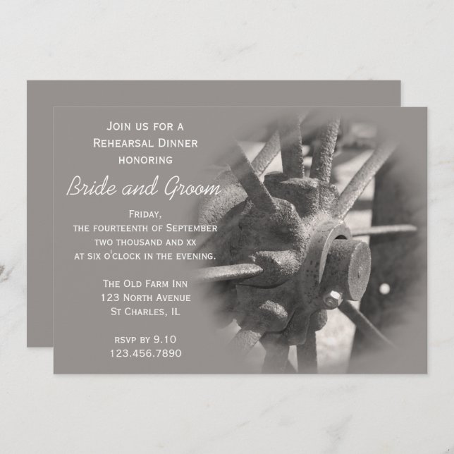 Convite para Janto de ensaio por país de rodas de  (Frente/Verso)