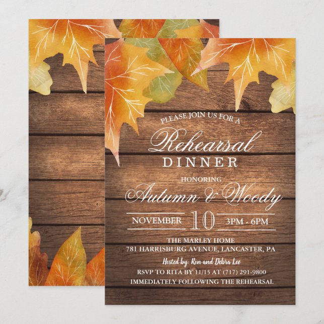 Convite para Janto de ensaio russo (Frente/Verso)