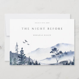 Convite para Janto de Ensaio Rustic Mountain Boho