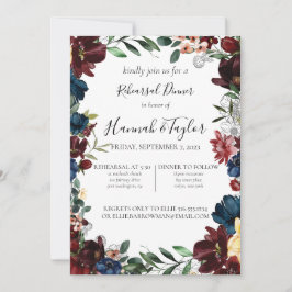 Convite para Janto de Ensaios Florais com Marinho