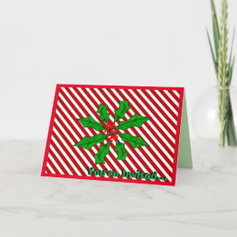 Convite para Janto de Natal Candy Cane Basics