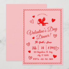 Convite para Janto Romântico de Dias de os namorad