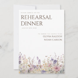 Convite para Janto Simples de Boho Wildflower