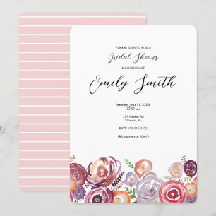 Convite para Jardim de Flores Selvagens chás de pa