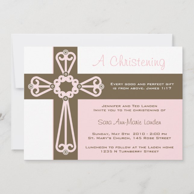 Convite para Karen_Girl Christening (Frente)