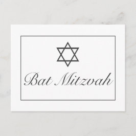 Convite para lançamento do Bar Bat Mitzvah RSVP
