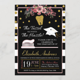 Convite para Licenciação de Dental - Floral