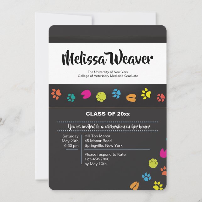 Convite para Licenciamento de Estudos Veterinários (Frente)