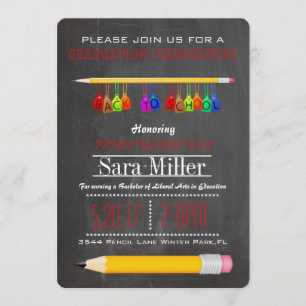 Convite Para Licenciamento De Professores De Lápis