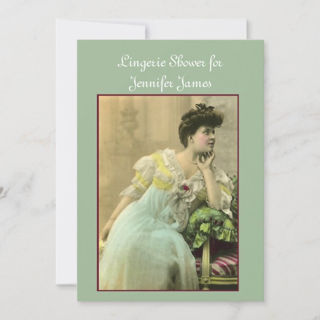 Convite para Lingerie Vintage (Frente)