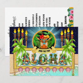 Convite para LUAU - Ver no Verso