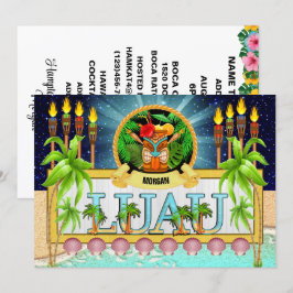 Convite para LUAU - Ver no Verso