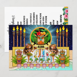 Convite para LUAU - Ver no Verso