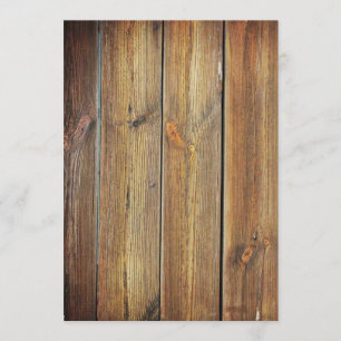 Convite para madeira de vazio
