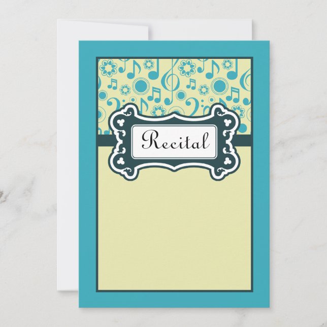 Convite para mais velho Music Considerando (Frente)