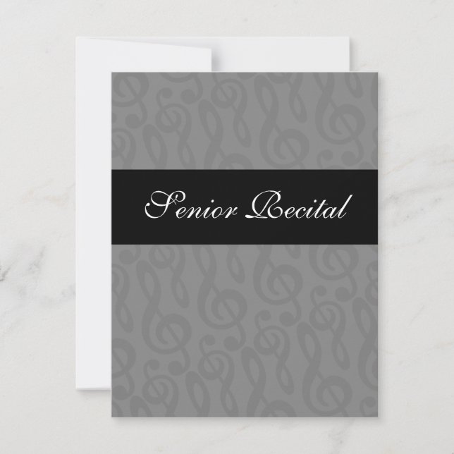 Convite para mais velho Music Considerando (Frente)