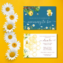 Convite para mamães de abelhas