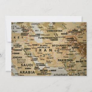 Convite para Mapa do Médio Oriente